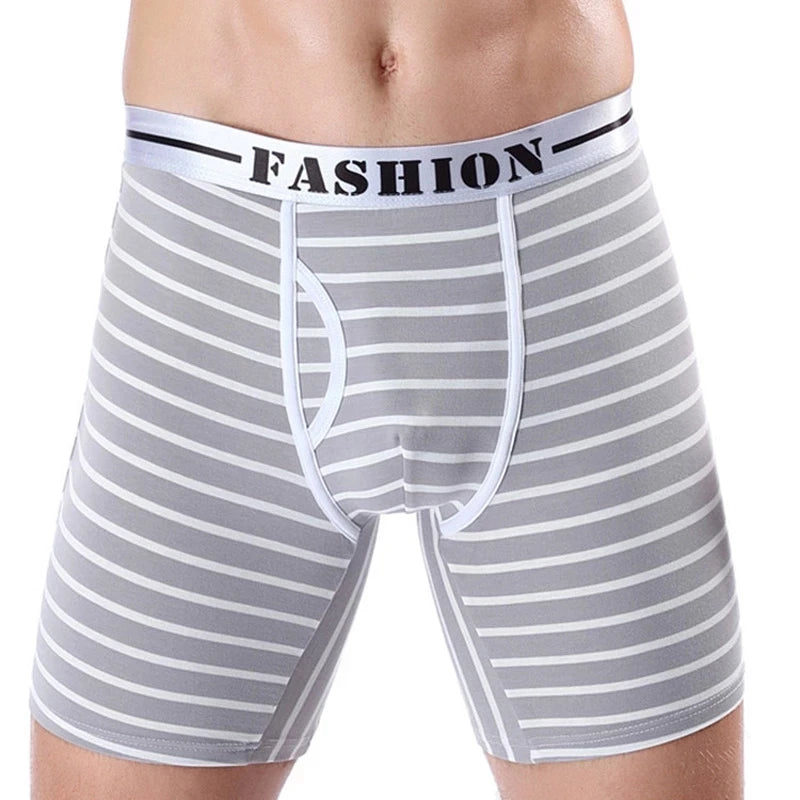 Cueca Long Boxer Listrada Fashion