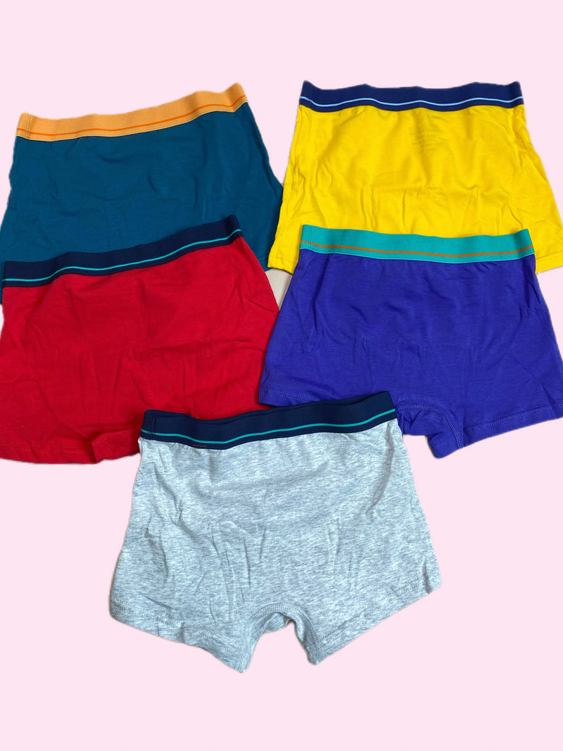 Kit 5 Cuecas Boxer-Kids