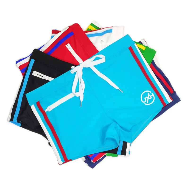 Sunga Boxer Swim com Bolso Zíper-Cano Baixo