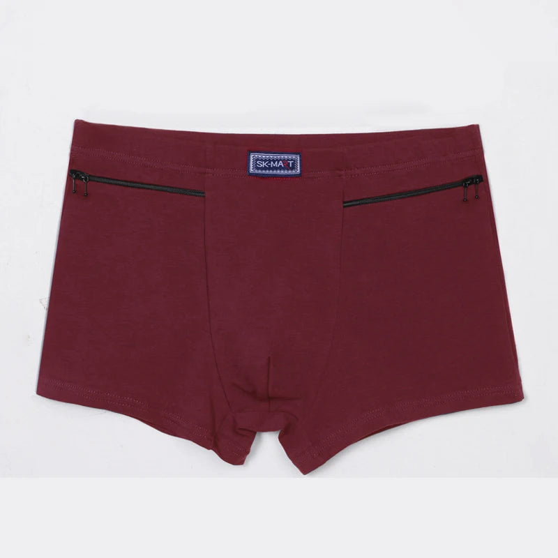 Cueca Boxer Masculina em Algodão com Bolso - Super Prática e Confortável