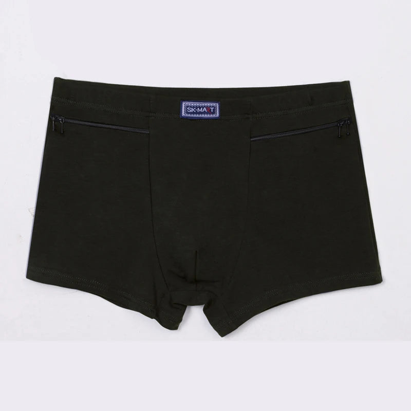 Cueca Boxer Masculina em Algodão com Bolso - Super Prática e Confortável