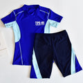 Conjunto Natação Bermuda+Camiseta-Alta Elasticidade-Juvenil