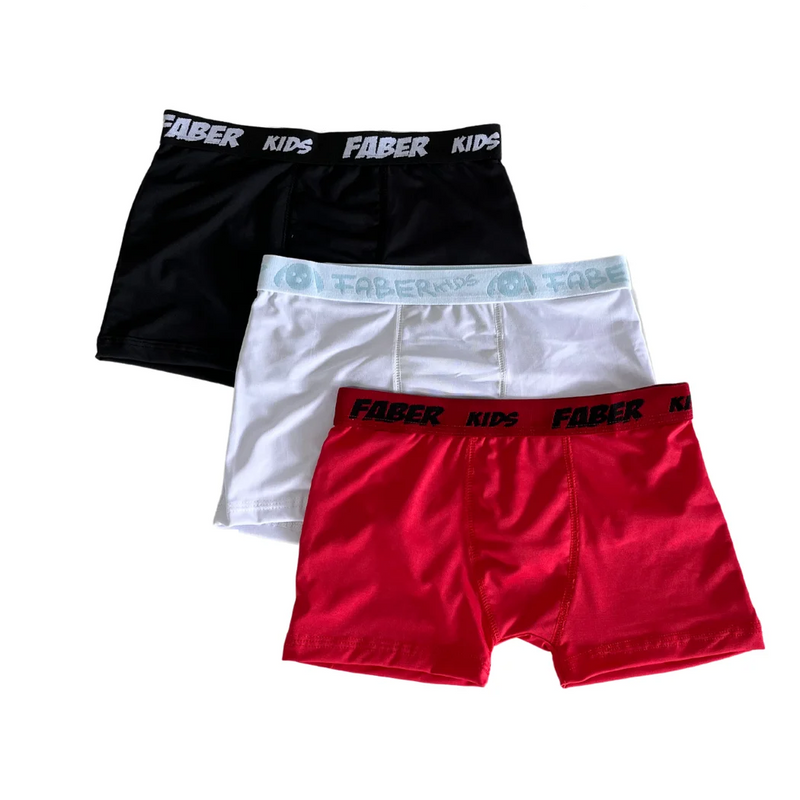 Kit 5 Cuecas Boxer Infantil Microfibra Menino